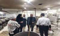 بازدید معاون فرهنگی دانشگاه علوم پزشکی گیلان از آشپزخانه مرکزی و سلف دانشکده لاکان