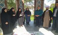 گل‌باران مزار شهید گمنام در دانشکده پرستاری و مامایی شرق گیلان