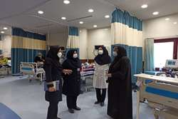 بازدید مدیر پرستاری دانشگاه از بیمارستان دکتر پیروز لاهیجان 