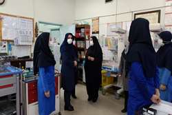 بازدید نظارتی سرپرست مدیریت امور پرستاری دانشگاه  از مراکز آموزشی درمانی الزهرا (س) و ولایت