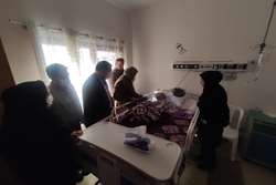 عیادت مدیر سازمان‌های مردم‌نهاد و خیرین سلامت دانشگاه علوم پزشکی گیلان از پروفسور محمد صادق پیروز