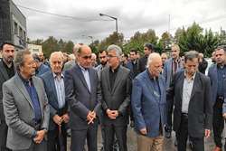 حضور استاندار گیلان در مراسم تشییع والده رئیس دانشگاه علوم پزشکی