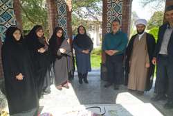 گل‌باران مزار شهید گمنام در دانشکده پرستاری و مامایی شرق گیلان