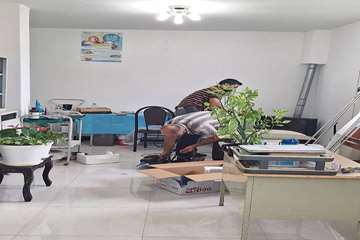 اهدای یک دستگاه کولر گازی به خانه بهداشت بلالم در شهرستان رودسر