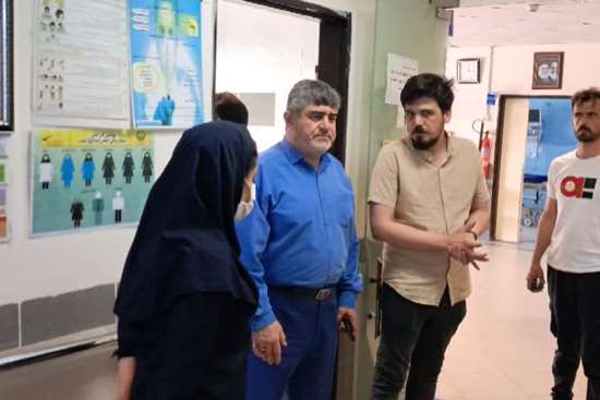 بازدید دکتر فلاح از بیمارستان امام رضا(ع) 